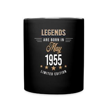 Legends are born in may 1955 - Mug uni - noir - Devant