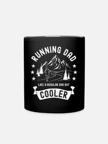 Running Dad Cooler Mountain Running Trail Runner - Tasse einfarbig - Schwarz