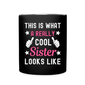Sister - Full Colour Mug - black - Front