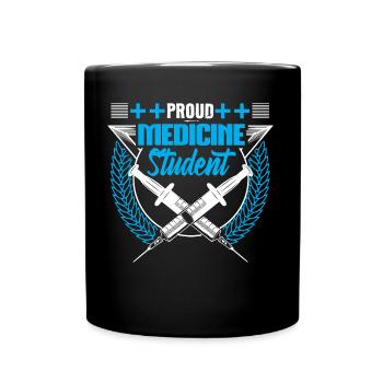Étude d’étudiant en médecine Disant cadeau - Mug uni - noir - Devant