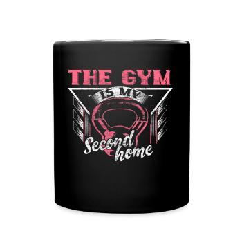 Figure de fitness de fille - Mug uni - noir - Devant