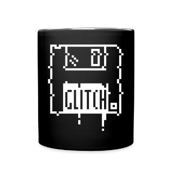 8bit glitch disk - Tasse einfarbig - Schwarz - Vorne