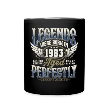 Né en 1983 Legends Cadeau d’anniversaire - Mug uni - noir - Devant