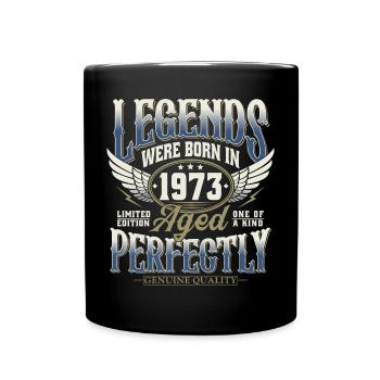 Né en 1973 Legends Cadeau d’anniversaire - Mug uni - noir - Devant