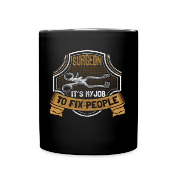 Chirurgien Docteur Scalpel - Mug uni - noir - Devant
