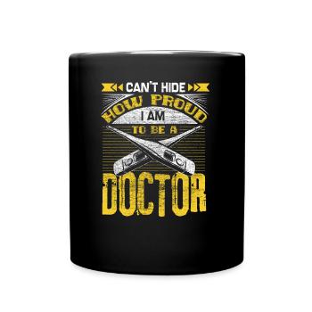 Doctor Medicine Hospital Gift Idea - Full Colour Mug - black - Front