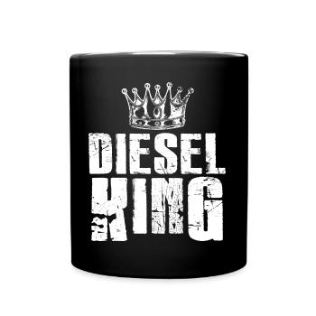 King Design for Diesel Drivers - Full Colour Mug - black - Front