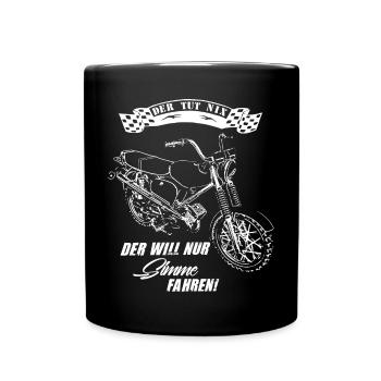 DER TUT NIX - DER WILL NUR SIMME FAHREN - Tasse einfarbig - Schwarz - Vorne