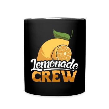 Zitronenlimonade Zitronen Limonade Lemonade Crew - Full Colour Mug - black - Front