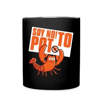 Krebse kochen Pun Krebs Saison Hummer - Tasse einfarbig - Schwarz - Vorne