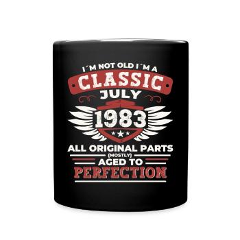 39ème Anniversaire Né 1983 Juillet Cadeaux Hommes - Mug uni - noir - Devant