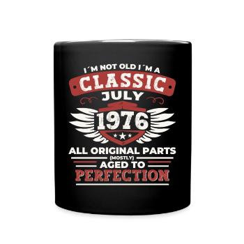 46th Birthday Born 1976 July Gifts Men - Full Colour Mug - black - Front