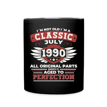32nd birthday vintage 1990 July Gifts Men - Full Colour Mug - black - Front