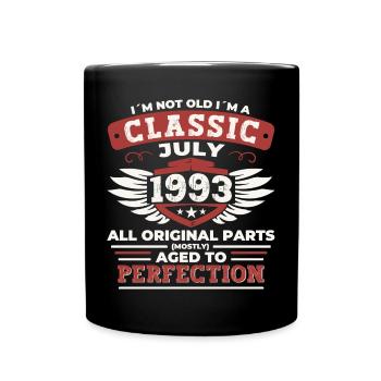 29ème anniversaire Né 1993 Juillet Cadeaux Hommes - Mug uni - noir - Devant