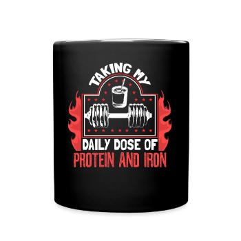 Entraînement en force Biceps Workout - Mug uni - noir - Devant