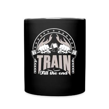 Cadeau d’entraînement de biceps de musculation - Mug uni - noir - Devant