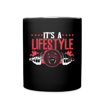 Musculation Fitness Muscles Idée cadeau - Mug uni - noir - Devant