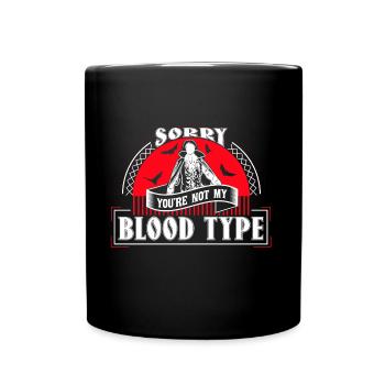 Idée cadeau Halloween Vampire Fangs - Mug uni - noir - Devant