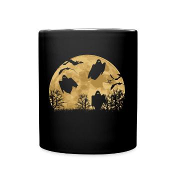 Halloween Spirit Saying Gift Idea - Full Colour Mug - black - Front