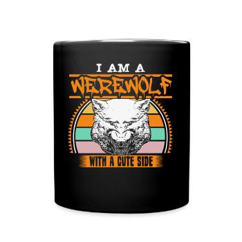 Halloween Werewolf Pack Ghost Hour - Mug uni - noir - Devant