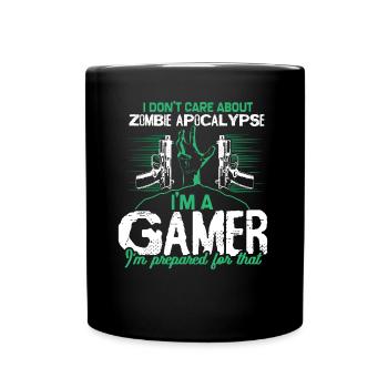 Zombie Apokalypse Virus Halloween - Tasse einfarbig - Schwarz - Vorne