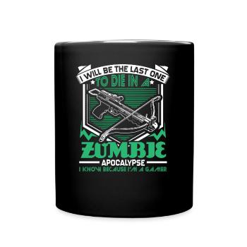 Zombie Apocalypse Games Gift - Full Colour Mug - black - Front
