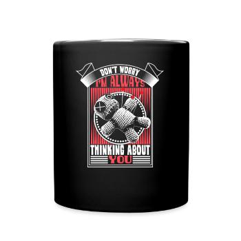 Voodoo Puppe - Tasse einfarbig - Schwarz - Vorne