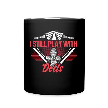 Poupée vaudou disant idée cadeau - Mug uni - noir - Devant