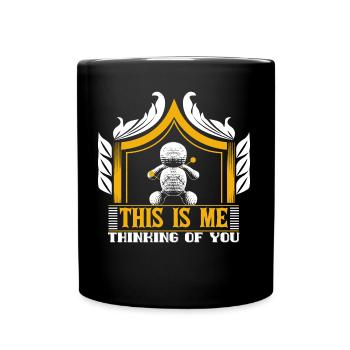 Aiguille vaudou - Mug uni - noir - Devant