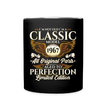Vintage 1967 Anniversaire Vintage Cadeau Hommes - Mug uni - noir - Devant