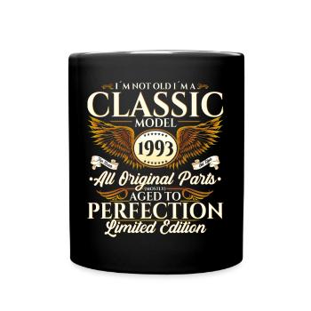 Vintage 1993 29ème anniversaire vintage 93 cadeau - Mug uni - noir - Devant
