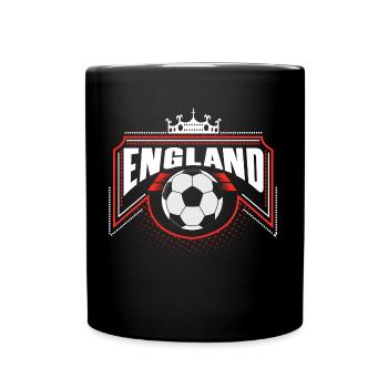 England Fußballspieler Weltmeisterschaft Geschenk - Tasse einfarbig - Schwarz - Vorne