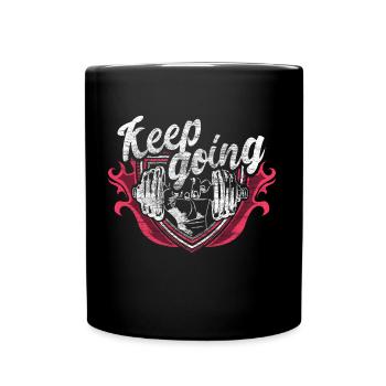 Cadeau d’entraînement de gymnastique de musculation - Mug uni - noir - Devant
