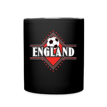Angleterre Football - Mug uni - noir - Devant