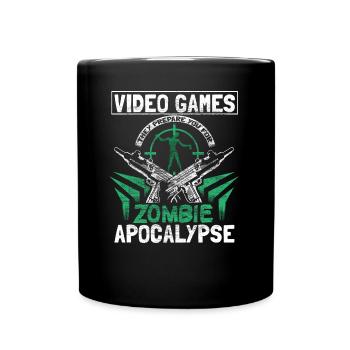 Zombie Apocalypse Undead Gift Idea - Full Colour Mug - black - Front