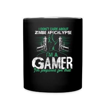 Zombie Apocalypse Virus Funny - Full Colour Mug - black - Front