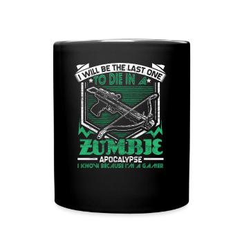 Zombie Apokalypse Games Lustig Geschenk - Tasse einfarbig - Schwarz - Vorne