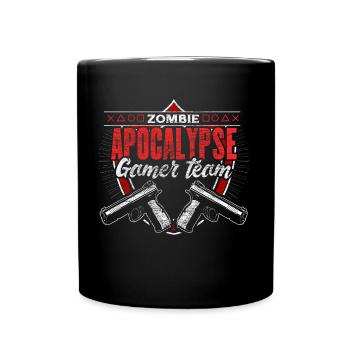 Zombie Apokalypse Survival Geschenkidee - Tasse einfarbig - Schwarz - Vorne