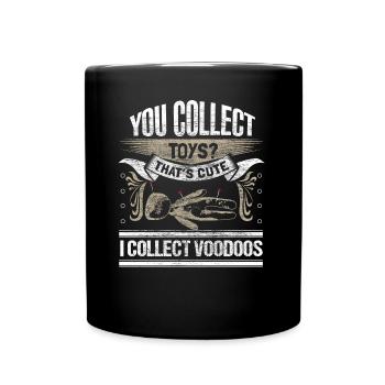 Voodoo Bondieu Idée cadeau effrayante - Mug uni - noir - Devant