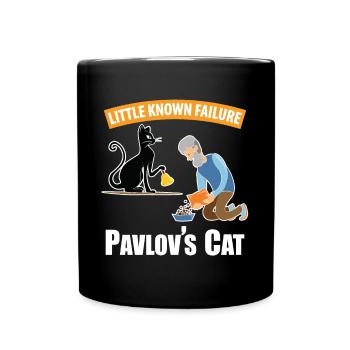 Le chat de Pavlov échec peu connu Psychologie drôle - Mug uni - noir - Devant