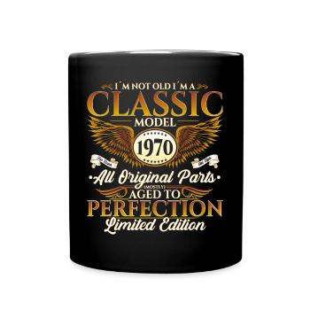 Born in 1970 Classic Birthday Gift Men - Full Colour Mug - black - Front