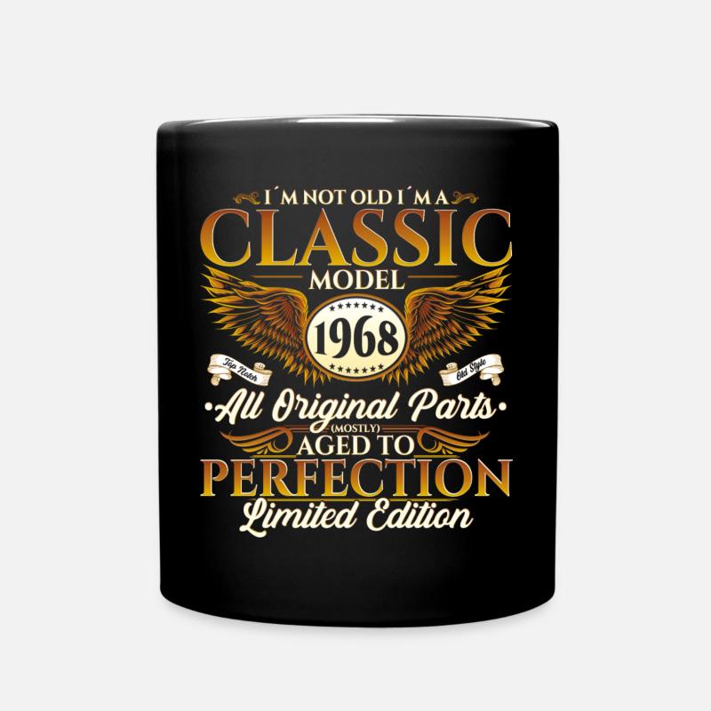 Né en 1968 Classic Birthday Gift Hommes - Mug uni - noir