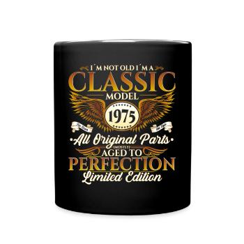 Born in 1975 Classic Birthday Gift Men - Full Colour Mug - black - Front