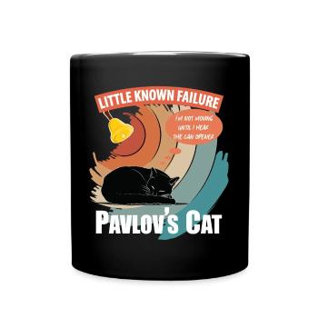 Le chat de Pavlov échec peu connu Psychologie drôle - Mug uni - noir - Devant