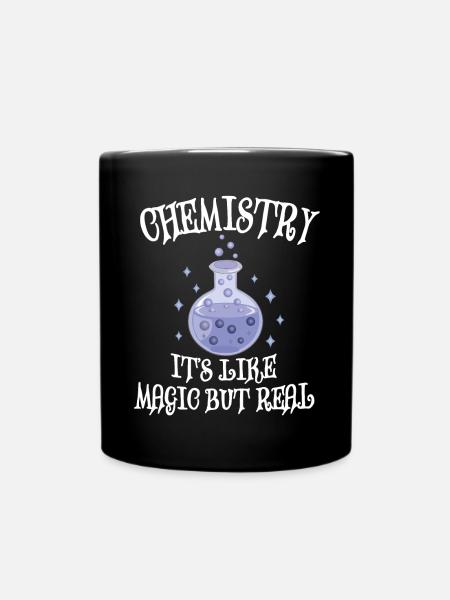Chemie - Es ist wie Magie, aber echt - Tasse einfarbig - Schwarz
