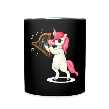 Conception de harpe pour harpiste et joueur de harpe - Mug uni - noir - Devant