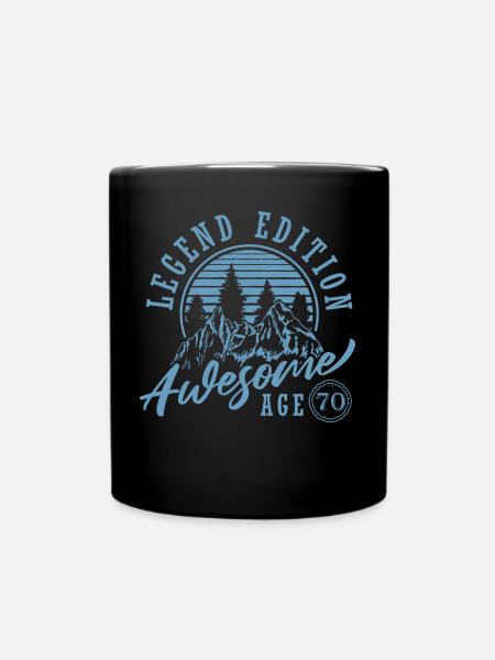 70e anniversaire - Mug uni - noir