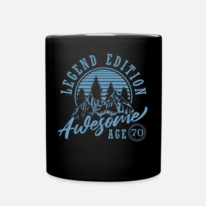 70th birthday - Full Colour Mug - black