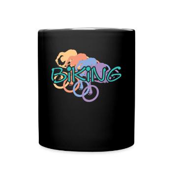 Biking - Tasse einfarbig - Schwarz - Vorne