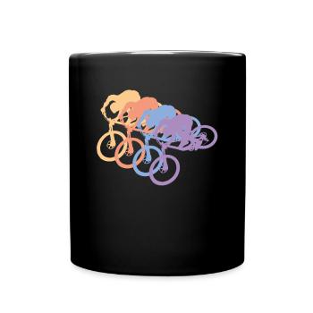 Biker - Tasse einfarbig - Schwarz - Vorne